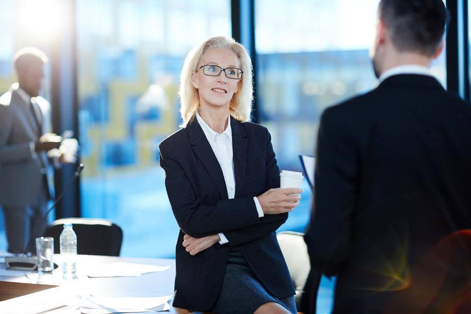 older woman at work 