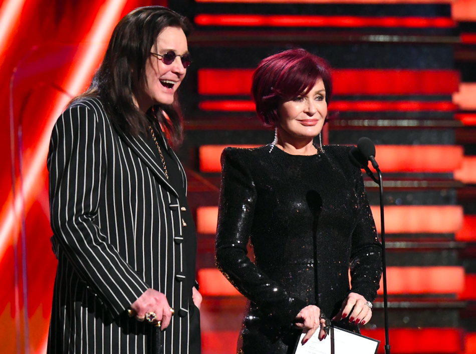 sharon osbourne reading rap songs at the grammy awards