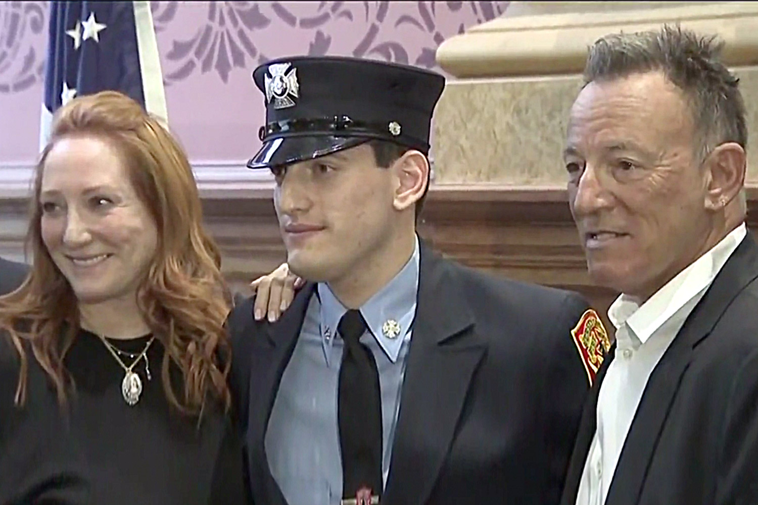 bruce springsteen's son sworn in as firefighter