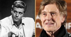 Robert Redford years ago and today