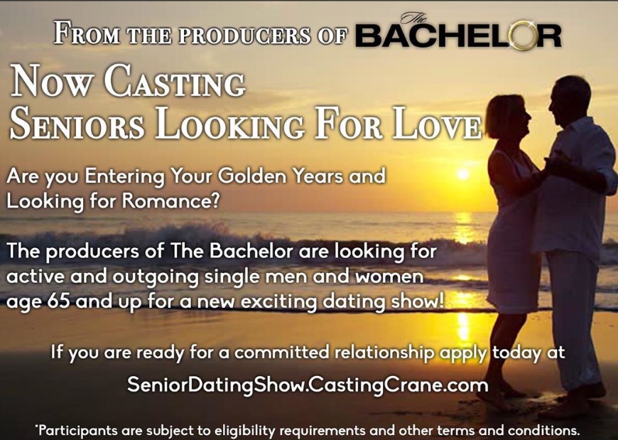bachelor for seniors casting call 
