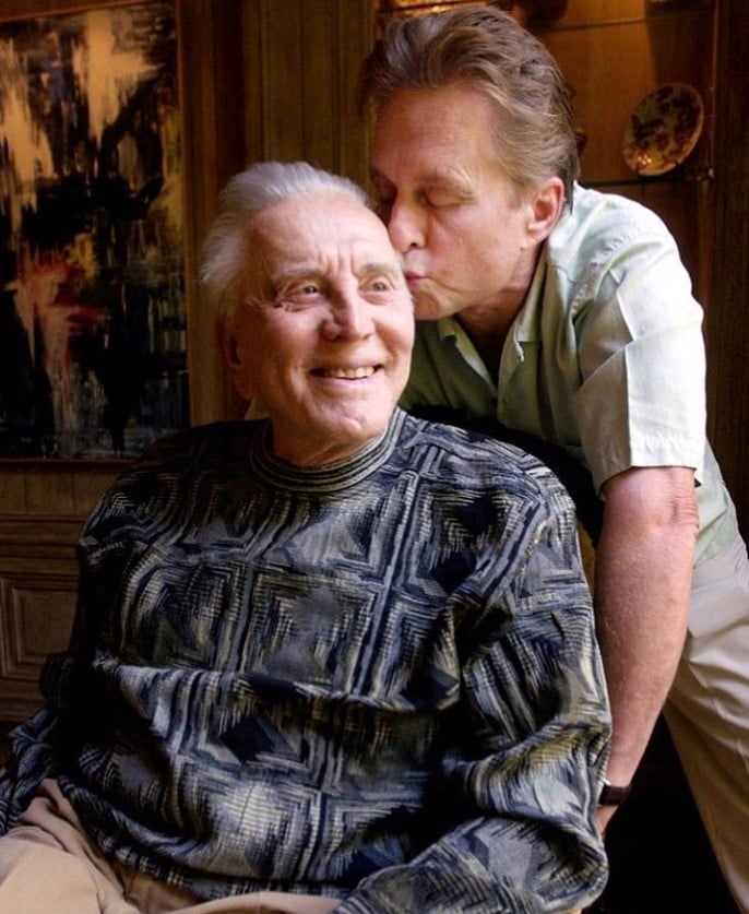 michael and kirk douglas 