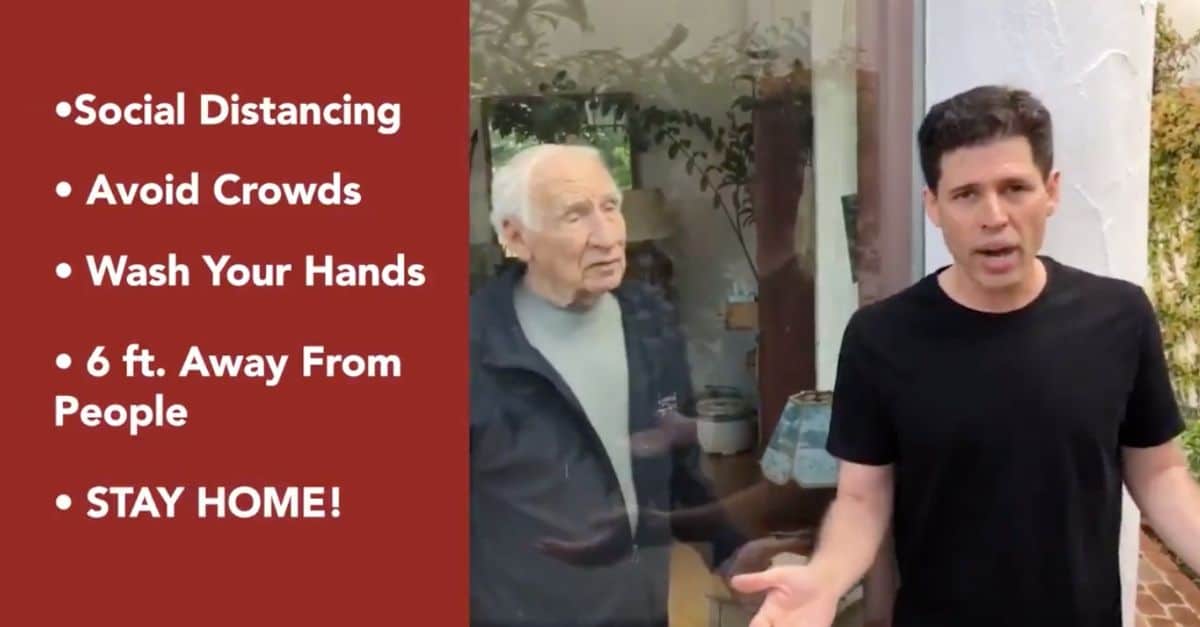 Mel Brooks And His Son Max Brooks Tell People _Don't Be A Spreader_ During Coronavirus