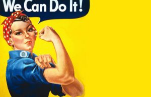 Rosie the Riveter endured after the war symbolizing women's strength