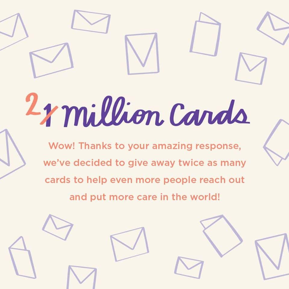 two million free cards hallmark