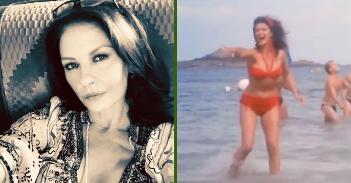 Catherine Zeta-Jones Shares Bikini-Clad Throwback Video From 'The Darling Buds Of May'