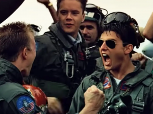 Things got intense on and off screen with the party boys of Top Gun