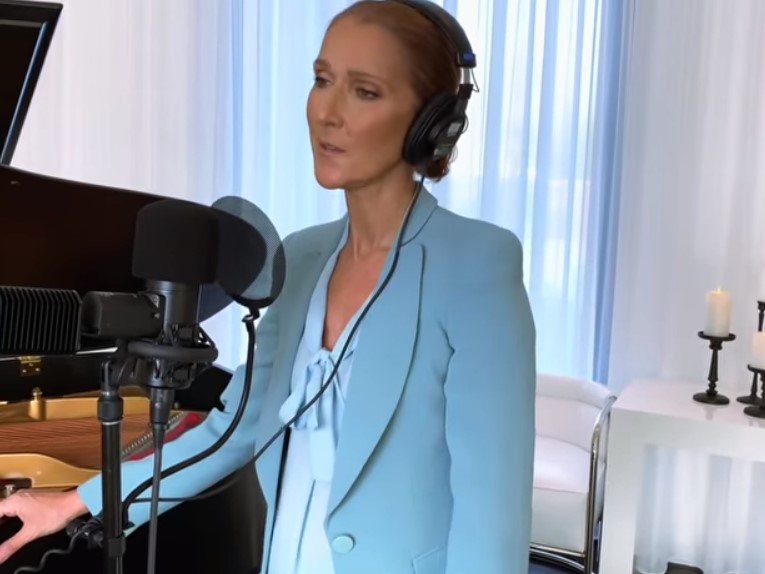 celine dion performing the prayer 