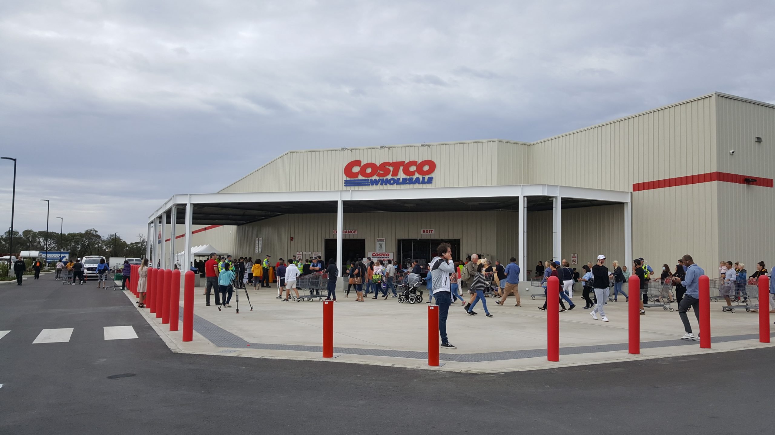 costco with people outside 