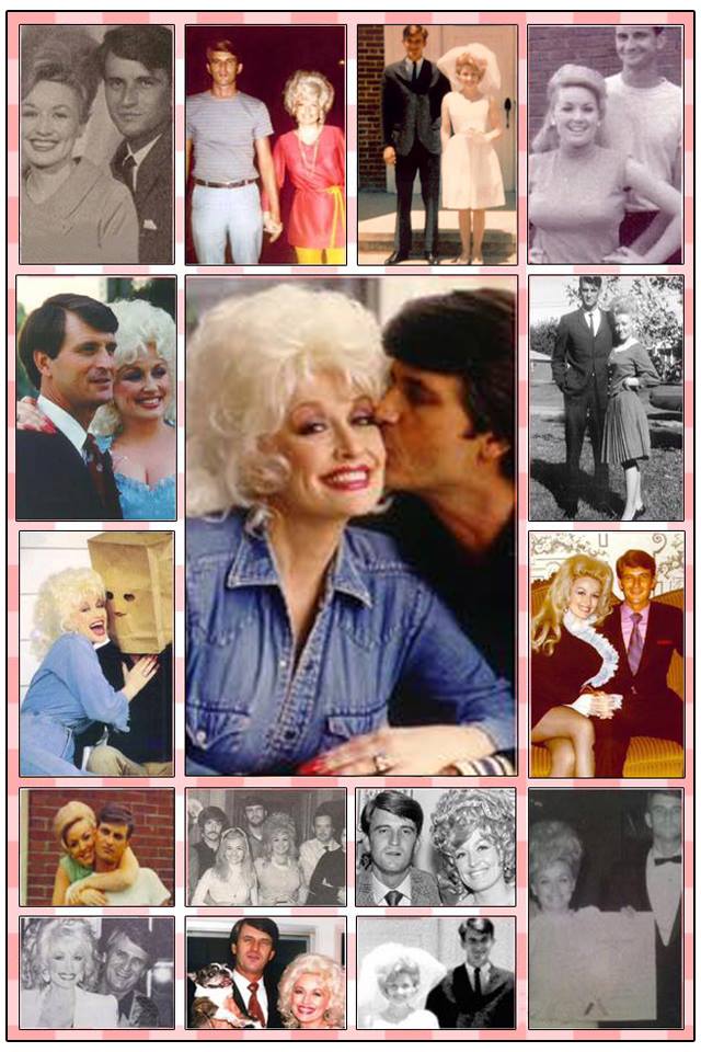 collage of dolly parton carl dean