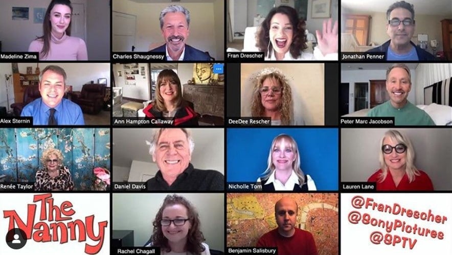 the nanny reunion on zoom video chat