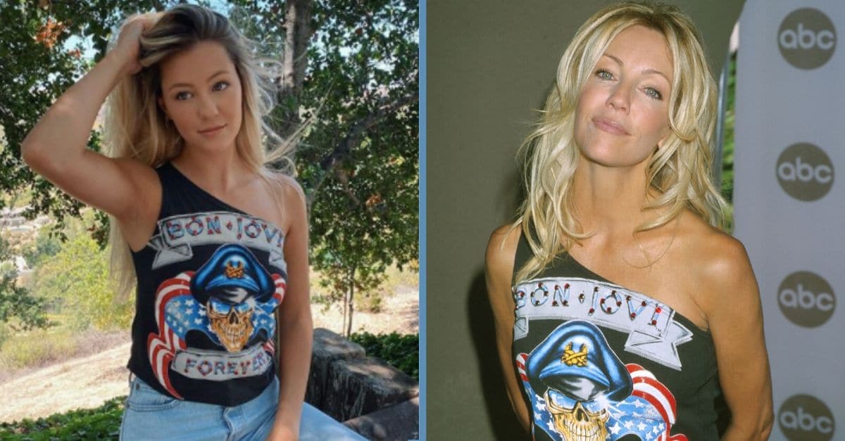 Heather Locklear's Daughter Posts Photo Sporting Her Mom's Old Bon Jovi Shirt