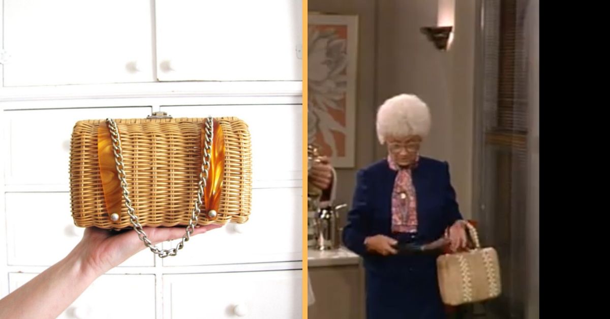 Sophia's wicker purse has a fascinating history stretching before, through, and after 'The Golden Girls'