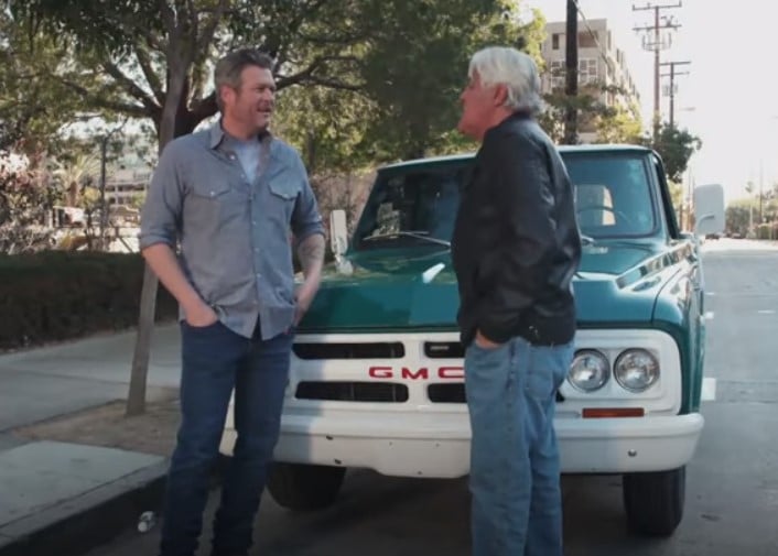 blake shelton jay lenos garage elvis truck