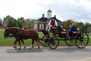 The necessity for belts came from riding horse-drawn carriages but puttered out a bit when cars came into use