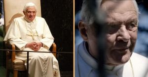 Anthony Hopkins' resemblance to the former Pope is uncanny