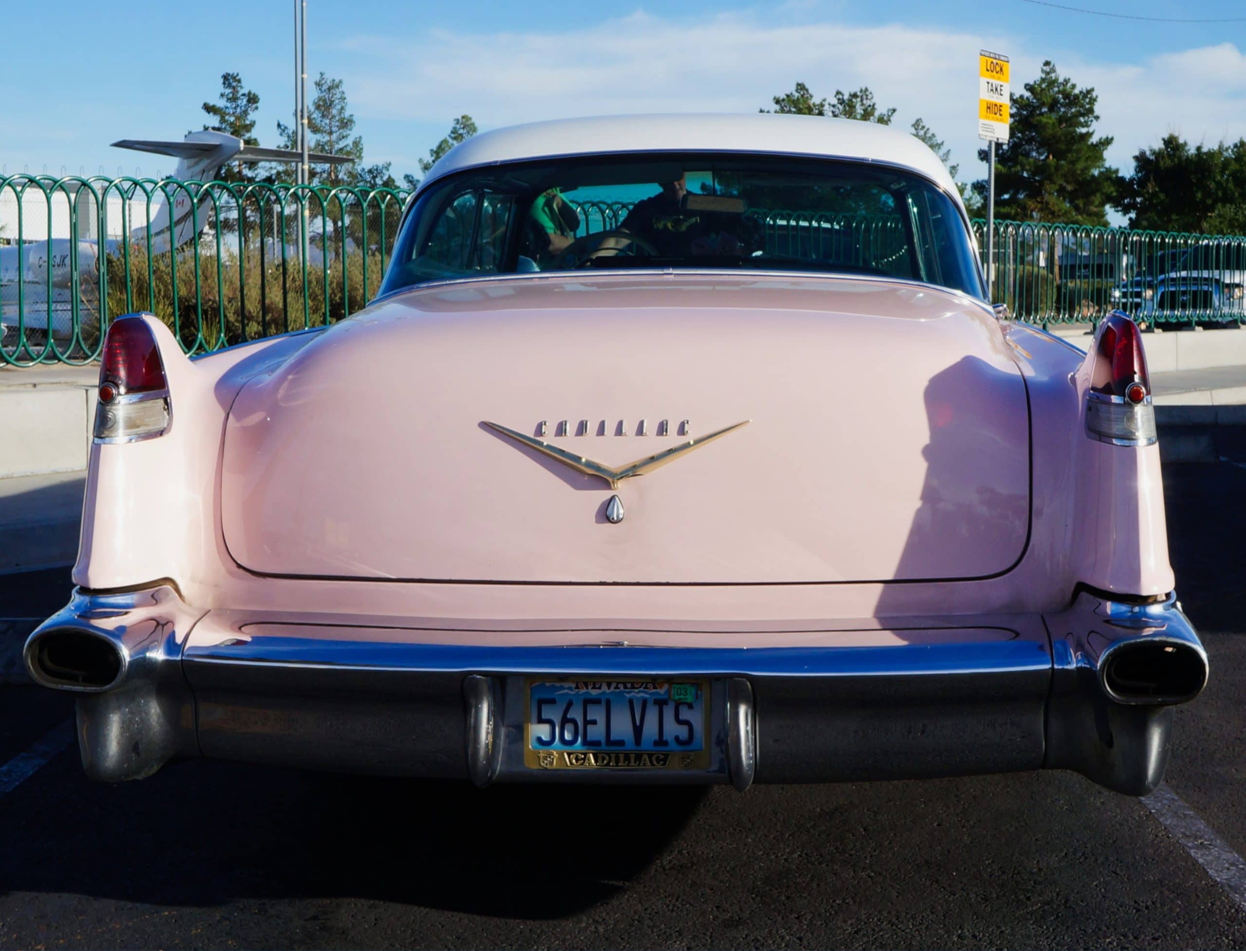 elvis presley license plate pink cadillac