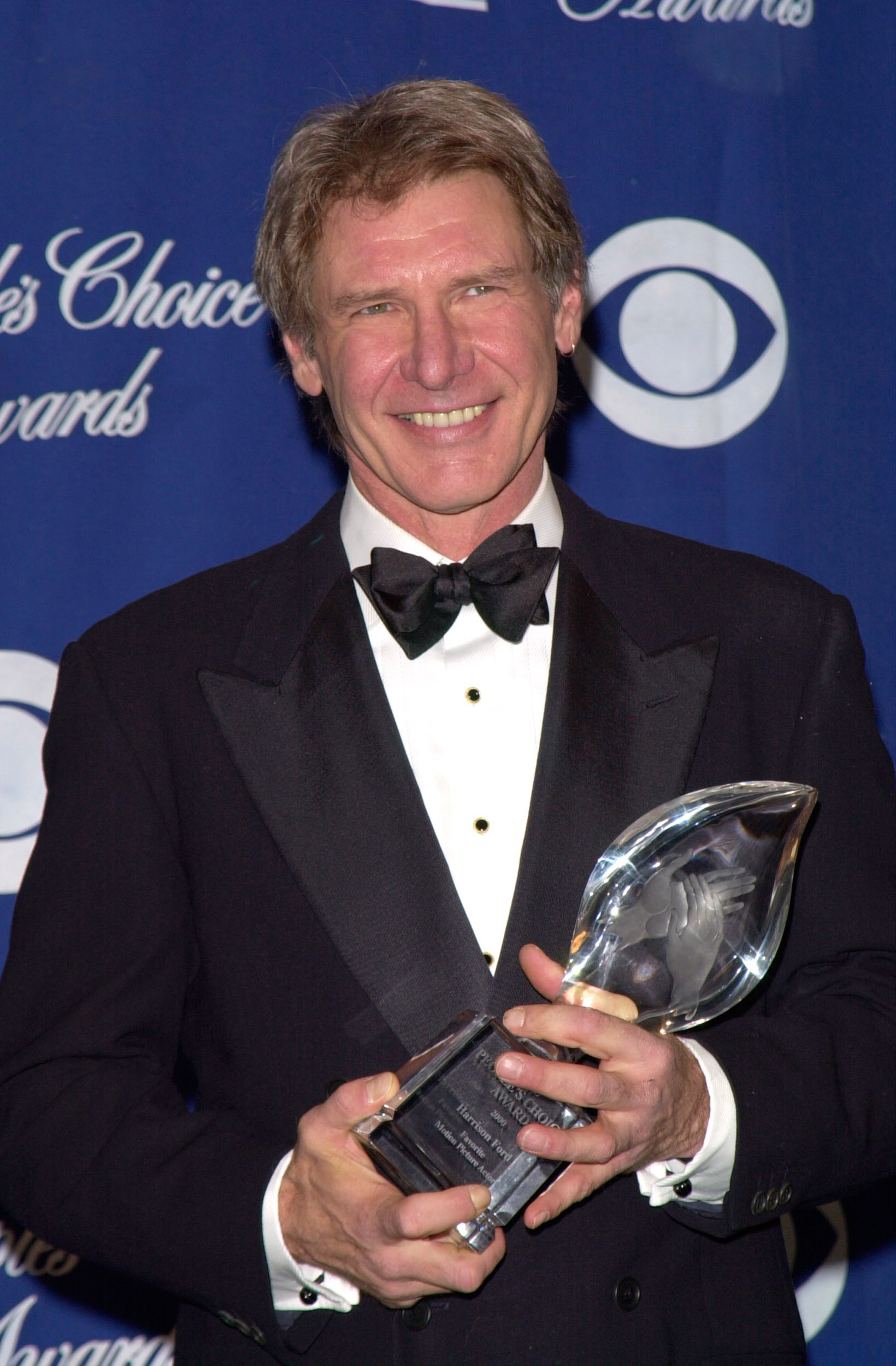 harrison ford with an award