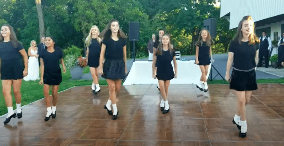 Irish Dance Team Joins Bride At Wedding Reception For Incredible Performance