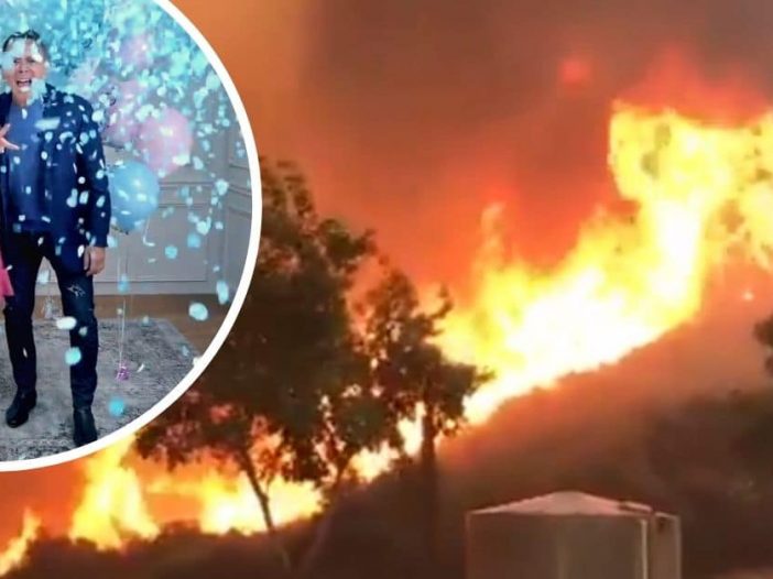 Gender reveal photo causes California wildfires