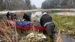 Nate Denofre, a double amputee, confronted the elements for a cause