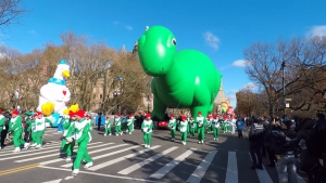 Vehicles secure and move balloons in place of people this year