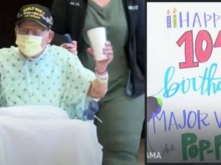 WWII veteran beats covid-19 in time to celebrate 104th birthday