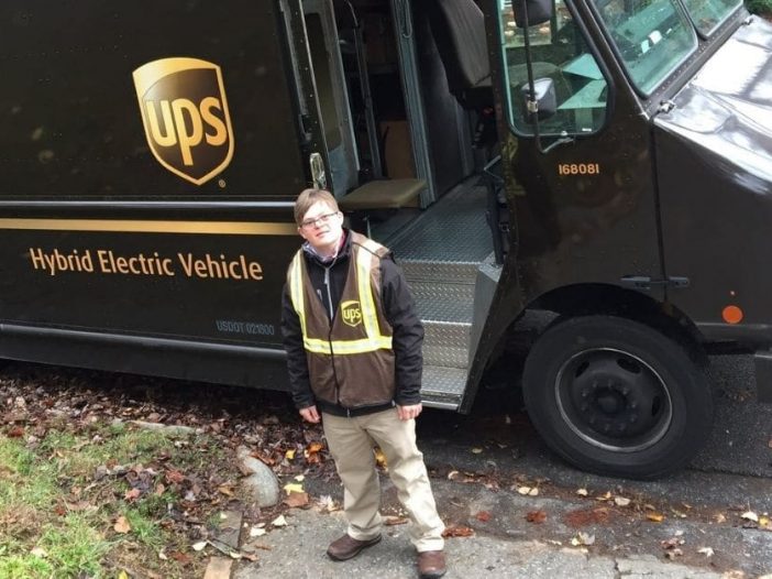 man with down syndrome gets first job with UPS