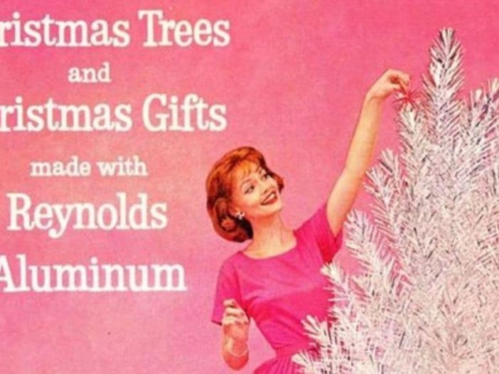 why aluminum christmas trees were so popular in the '50s